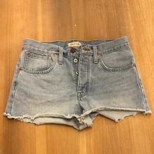 Madewell Relaxed Denim Shorts, Size 27
